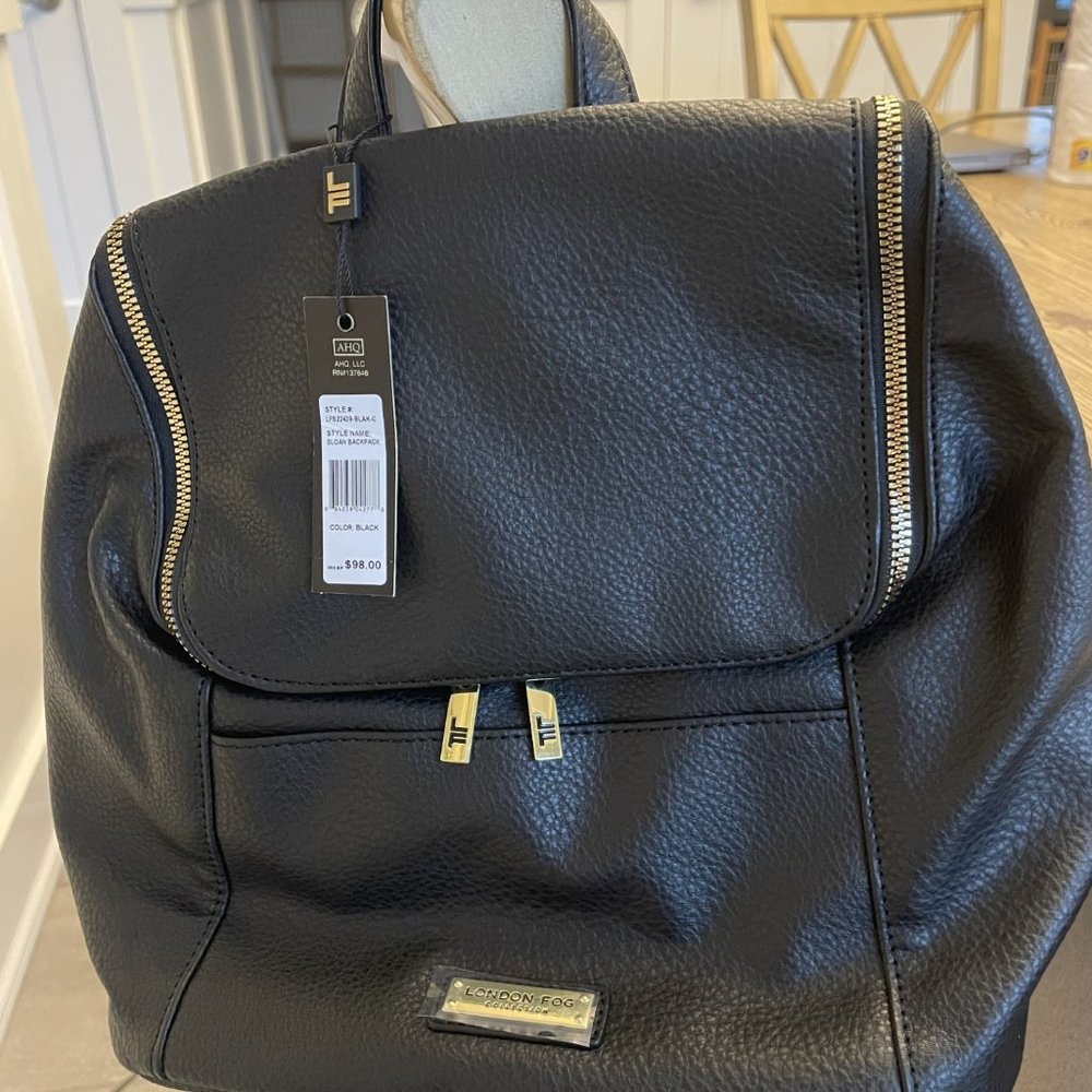 London Fog Leather Backpack